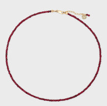 Load image into Gallery viewer, faceted red jade necklace - exclusive to Bassike