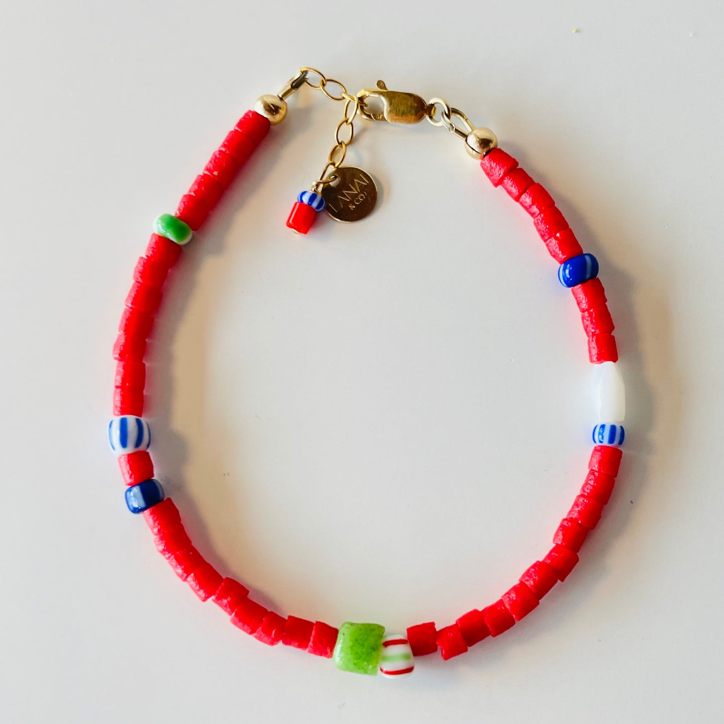 red sandcast medley bracelet