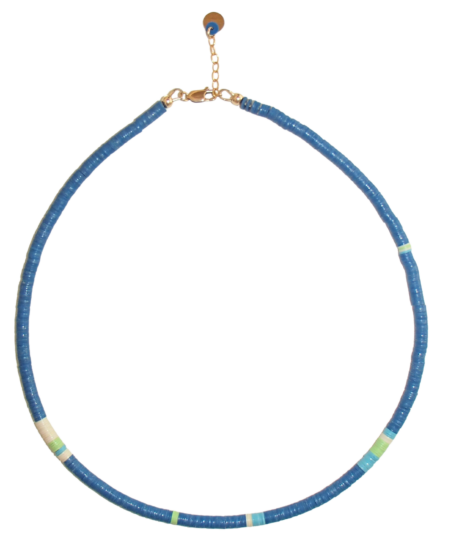 ocean drive - recycled vinyl record necklace
