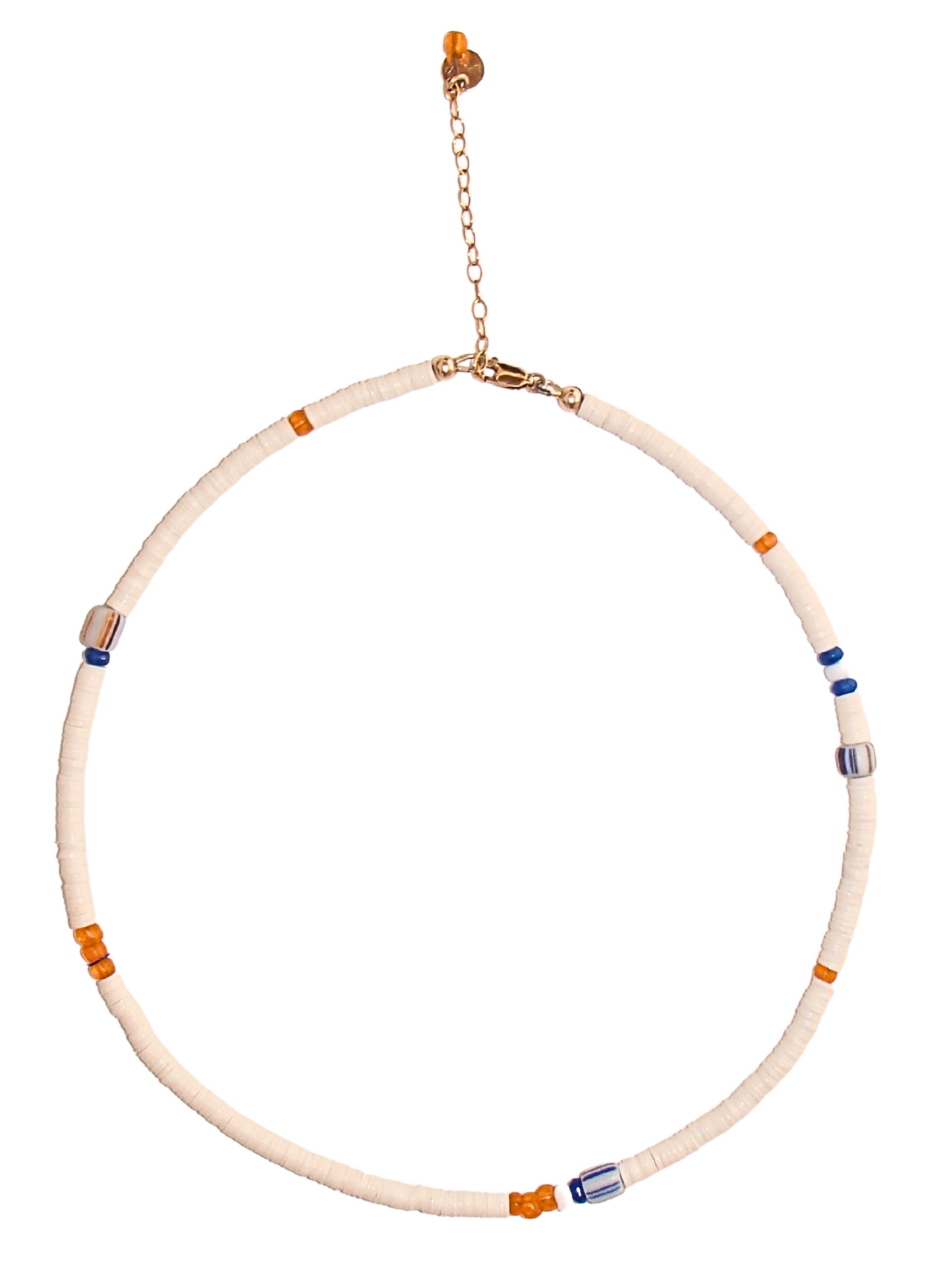 lagoon - recycled vinyl record necklace