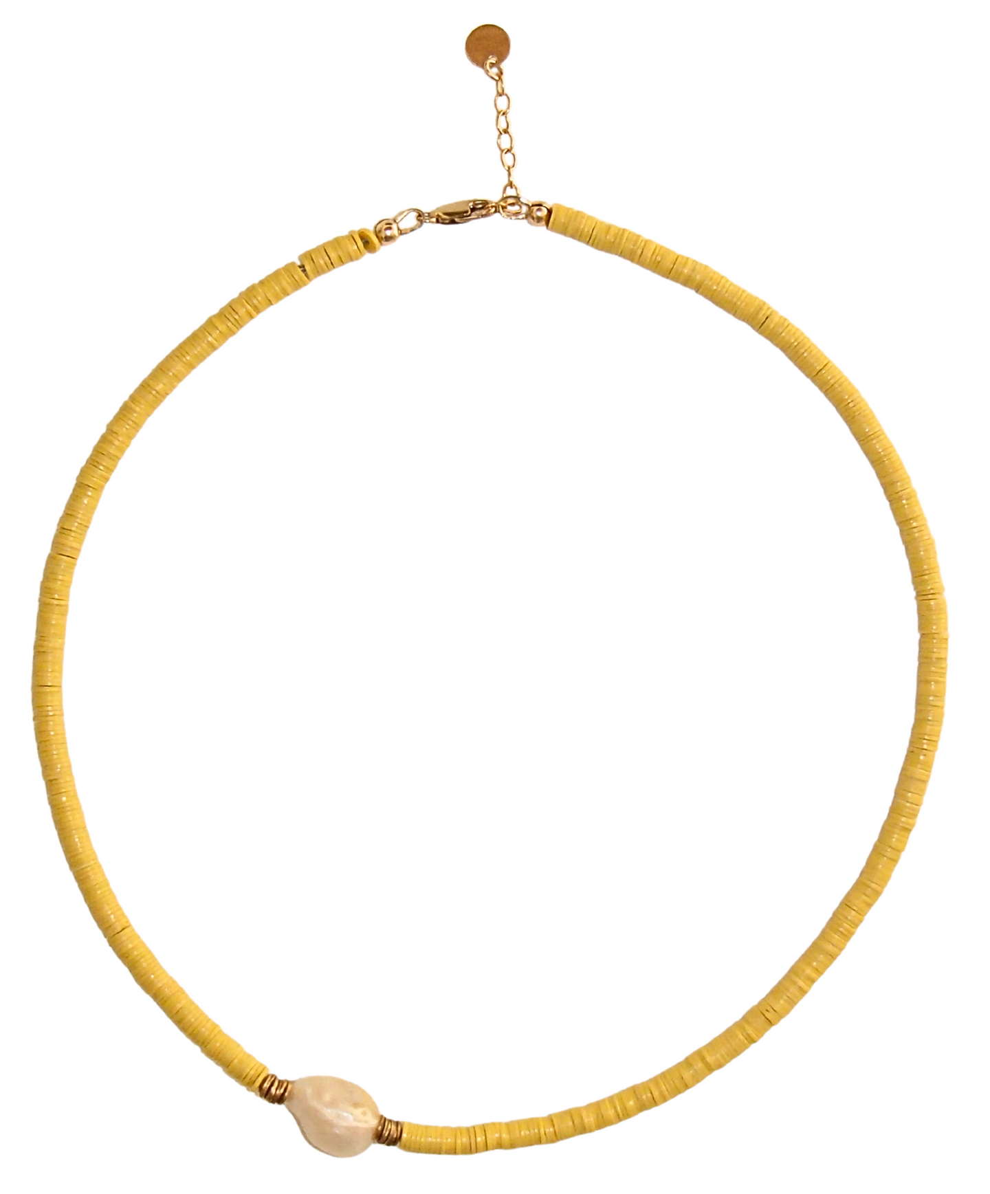 first light - recycled vinyl record necklace