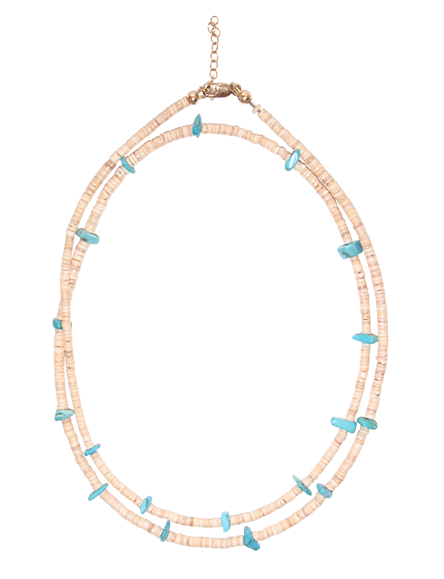 casa neos - shell + turquoise necklace